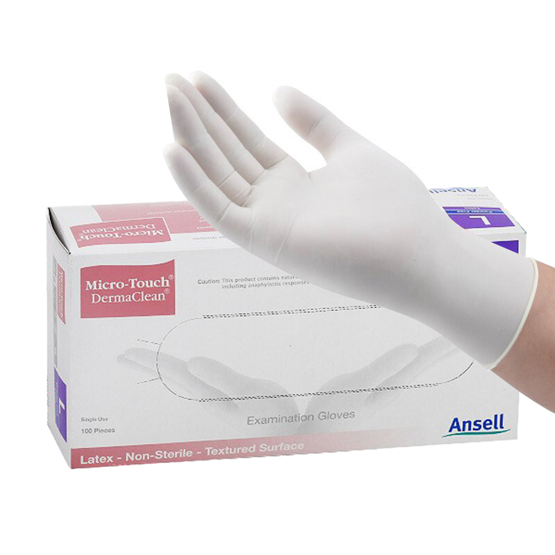安思尔 457X 乳胶一次性检查手套 L号 （单位：副）  白色