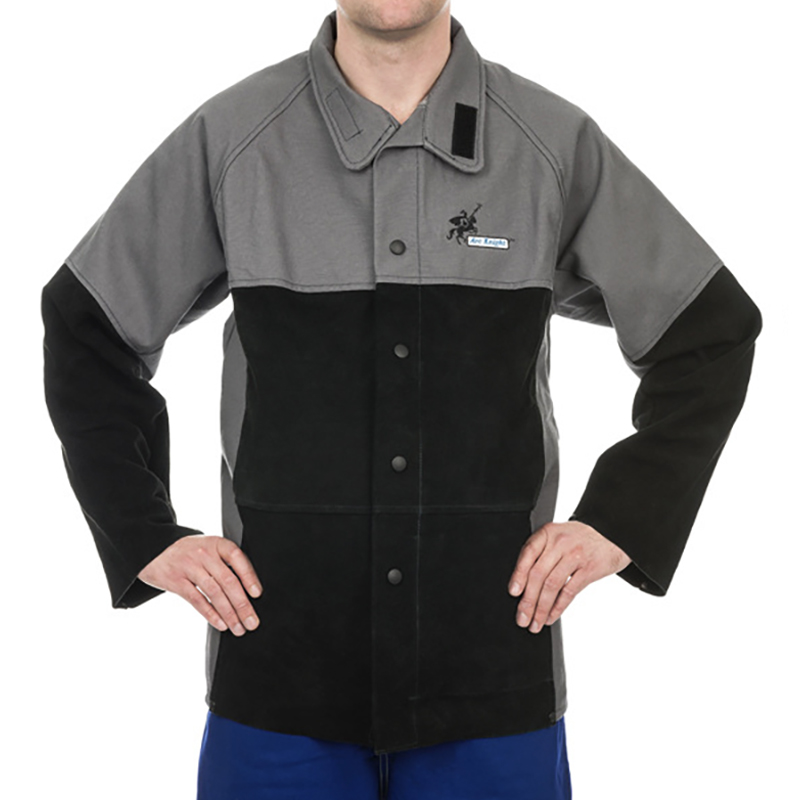 威特仕 38-4350 电弧骑士阻燃上身焊服 L码 （单位：件）  灰色