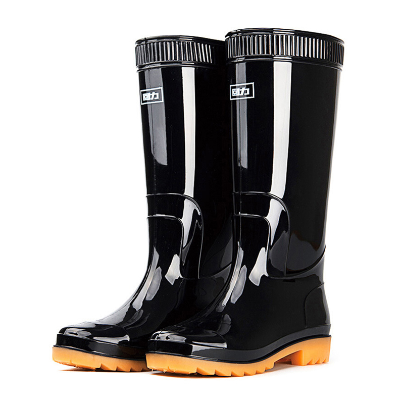 回力（Warrior） HXL-807 高筒男士雨鞋 42码 （单位：双）  黑色