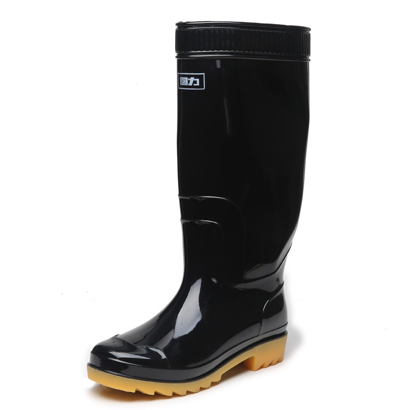 回力（Warrior） HXL-807 高筒男士雨鞋 43码 （单位：双）  黑色