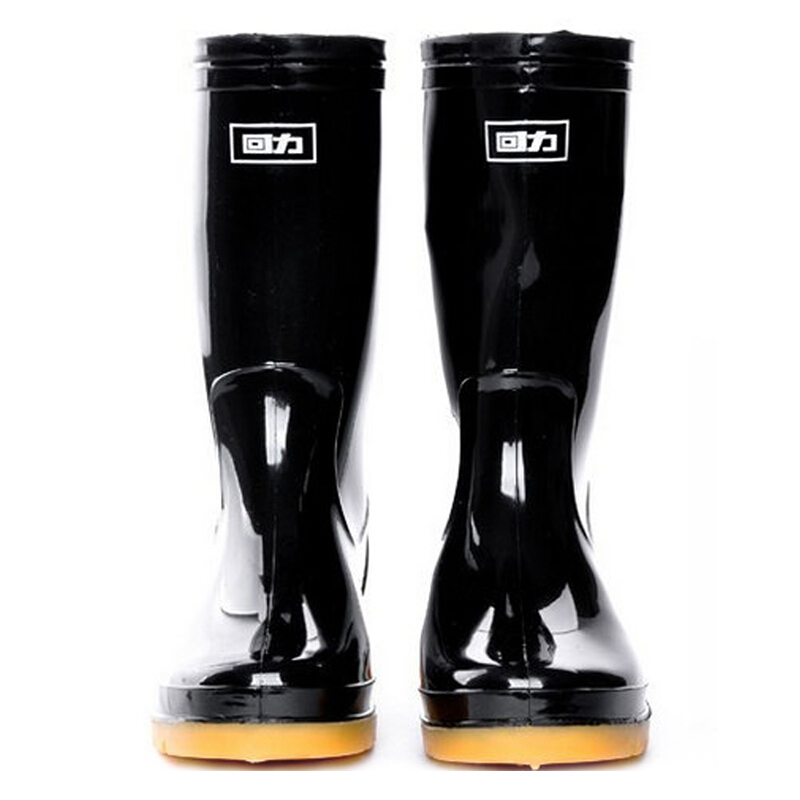 回力（Warrior） HXL-807 男款中筒雨鞋 42码 （单位：双）  黑色