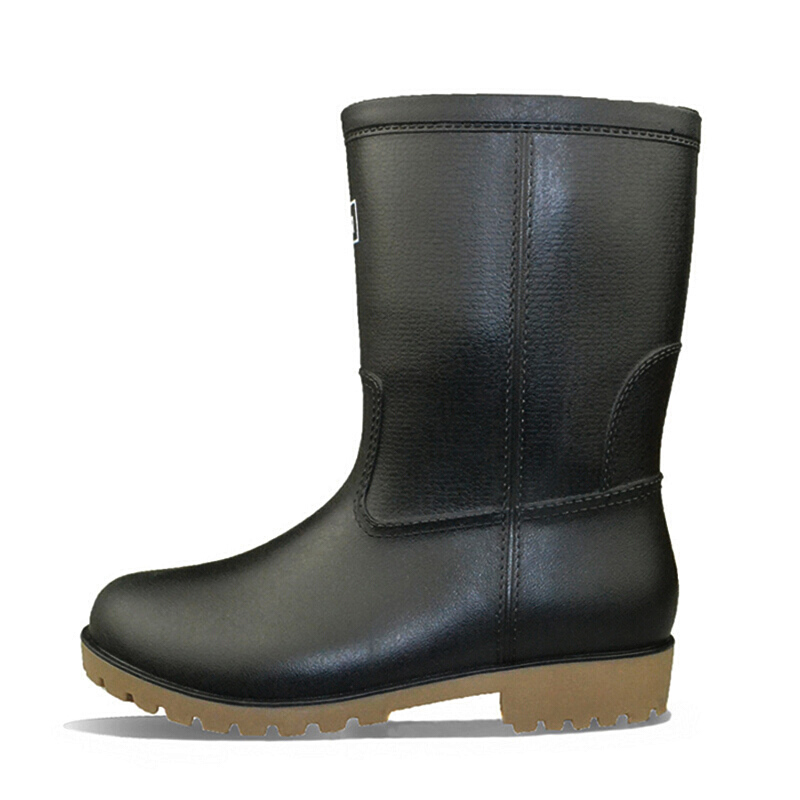 回力（Warrior） HXL-8128 中筒型男款雨鞋 40码 （单位：双）  黑色