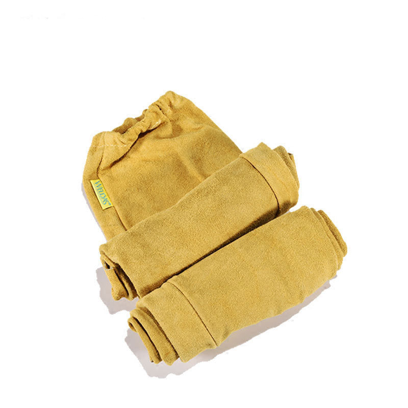 威特仕 44-2319 魔术贴全皮手袖 48cm （单位：副）  棕色