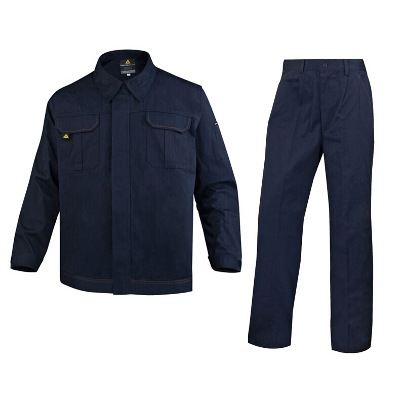 代尔塔（Delta） AS100CEN(405168) 全棉防静电工作服套装 L码 （单位：套）  深蓝色