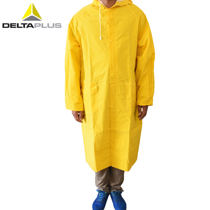 代尔塔（Delta） MA305(407005) 涤纶风衣版连体雨衣 XXL码 （单位：件）  黄色