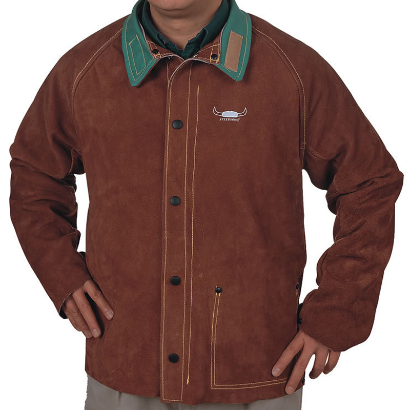 威特仕（WELDAS） 44-7300 蛮牛王上身焊服 XL码 （单位：件）  咖啡色