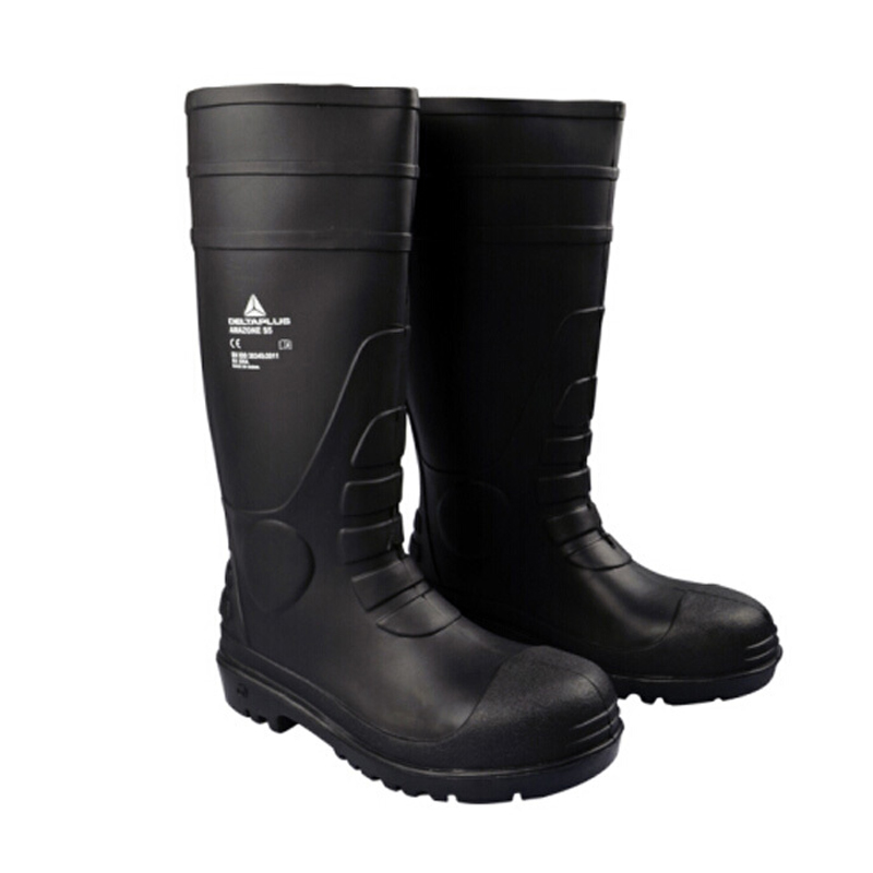 代尔塔（Delta） AMAZONE S5 301407 防酸碱PVC安全靴 40码 （单位：双）  黑色