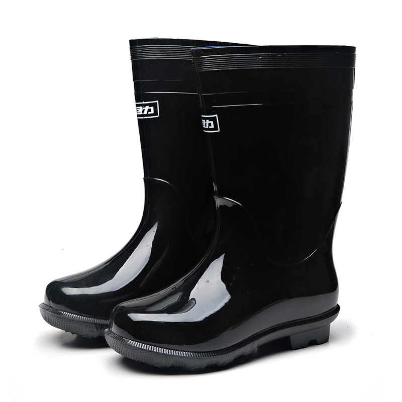 回力（Warrior） HXL-838 中筒雨鞋 39码 （单位：双）  黑色