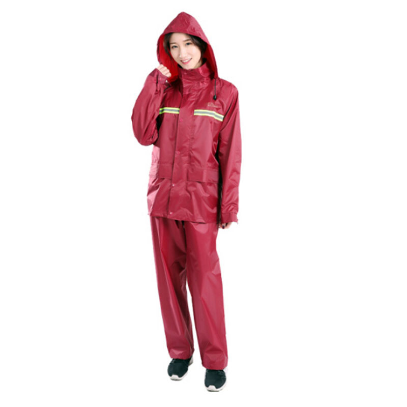 天堂(paradise) N211-7AX 双层分体雨衣套装 XXXL码 （单位：套）  降红色