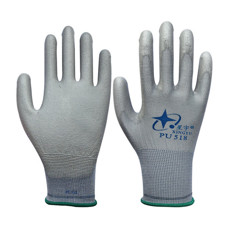星宇（XINGYU） PU518 PU手套 12副/捆 （单位：捆）  灰色