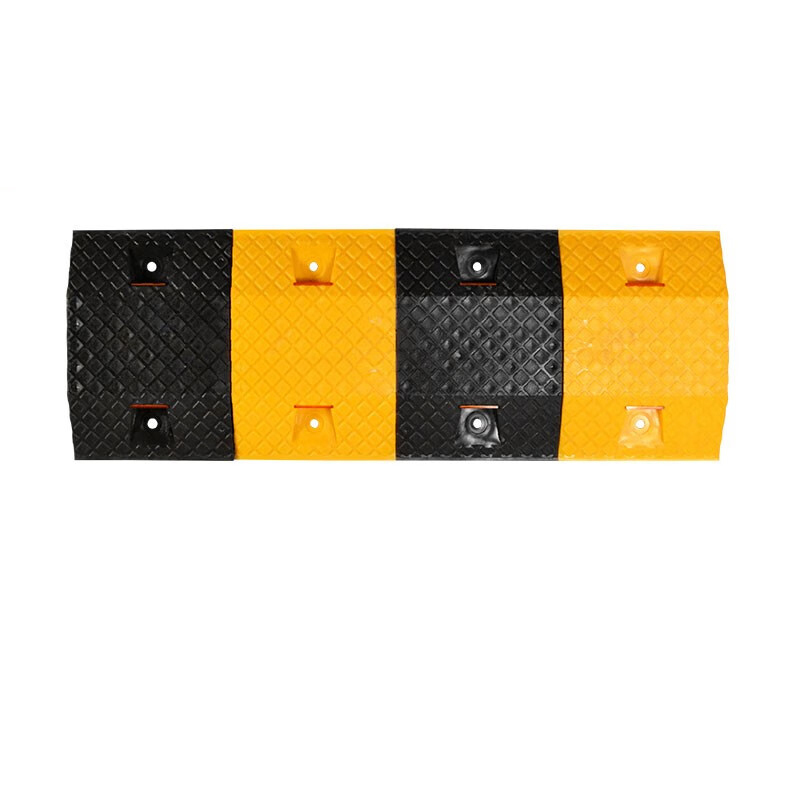 锦安行 JCH-P0525-T 塑料反光减速带端头 17*35*5cm （单位：付）  黄黑