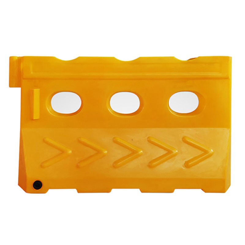 锦安行 JCH-SM03-7-Y 滚塑三孔水马 上宽130mm 下宽310mm 高760mm 长1300mm （单位：个）  黄色