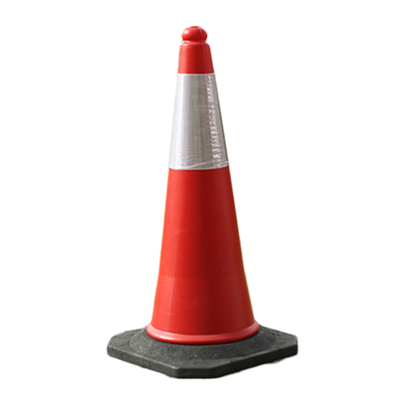 锦安行 JCH-J07 H100PE路锥 橡胶底 1000*500 （单位：个）  红白