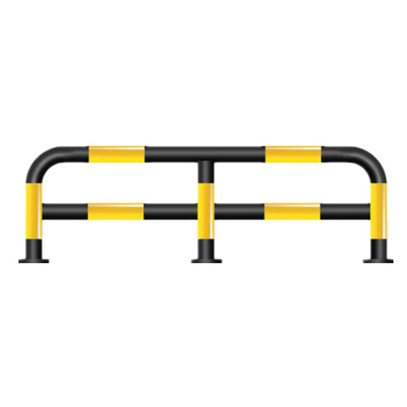 锦安行 JCH-DCQ16 M型钢管防撞护栏 双栏1300×φ76×300mm 管径2.0mm （单位：个）  黄黑色