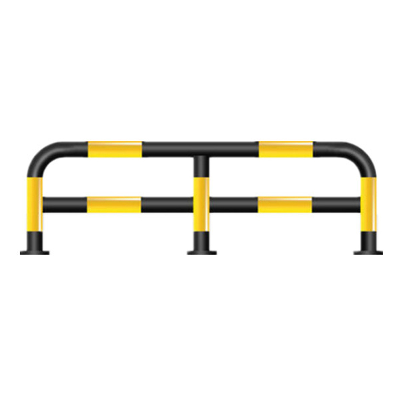 锦安行 JCH-DCQ18 M型钢管防撞护栏 双栏1500×φ76×600mm 管径2.0mm （单位：个）  黄黑色