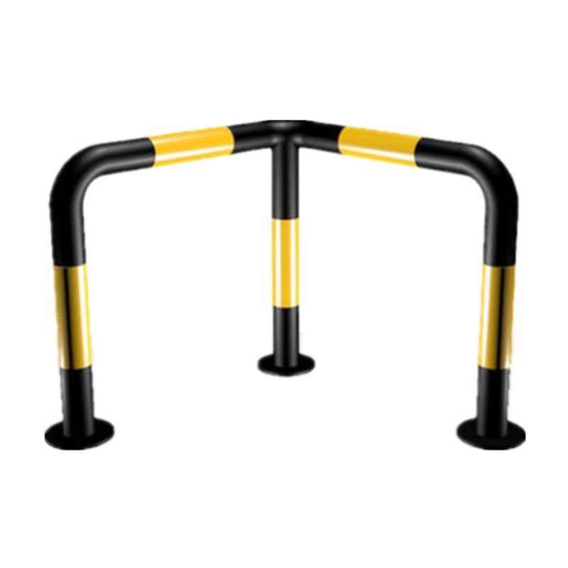 锦安行 JCH-DCQ19 L型钢管防撞护栏 单栏 700×700mm×φ76 （单位：个）  黄黑色