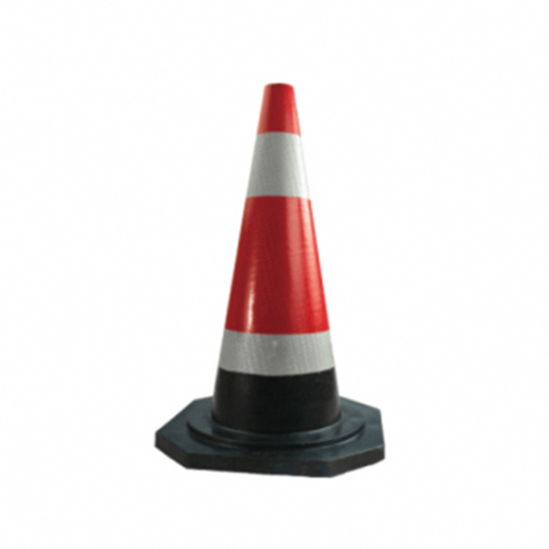 锦安行 JCH-JTZ02 橡胶路锥 900&times;450&times;450mm 90cm （单位：个）  黄黑相间色