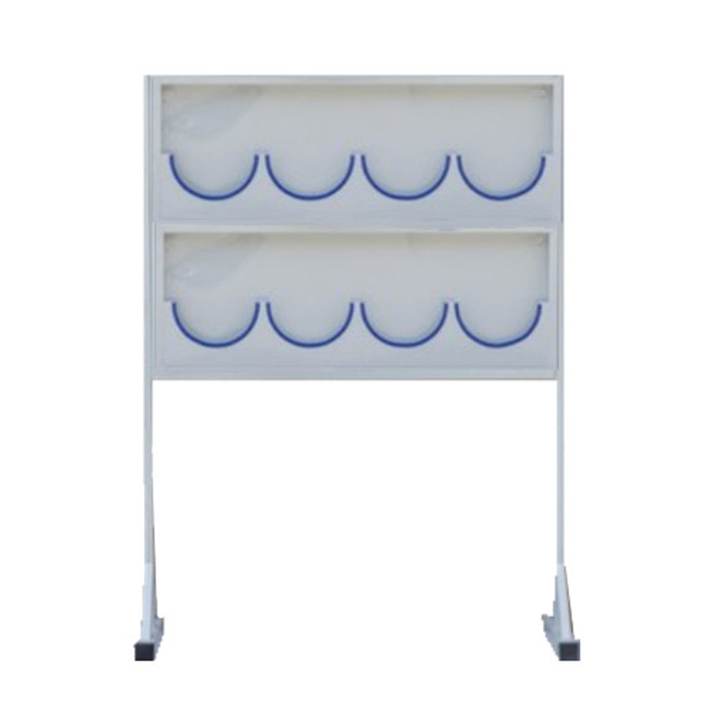 锦安行 JCH-AMJ-08Z 落地式镀锌钢板安全帽架 2层8格 含支架 （单位：个）  白色