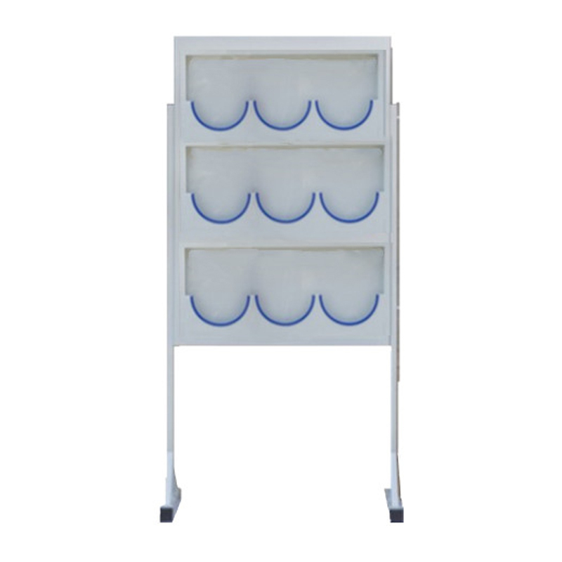 锦安行 JCH-AMJ-09Z 落地式镀锌钢板安全帽架 3层9格 含支架 105×6×180cm 板厚1.35mm （单位：个）  白色