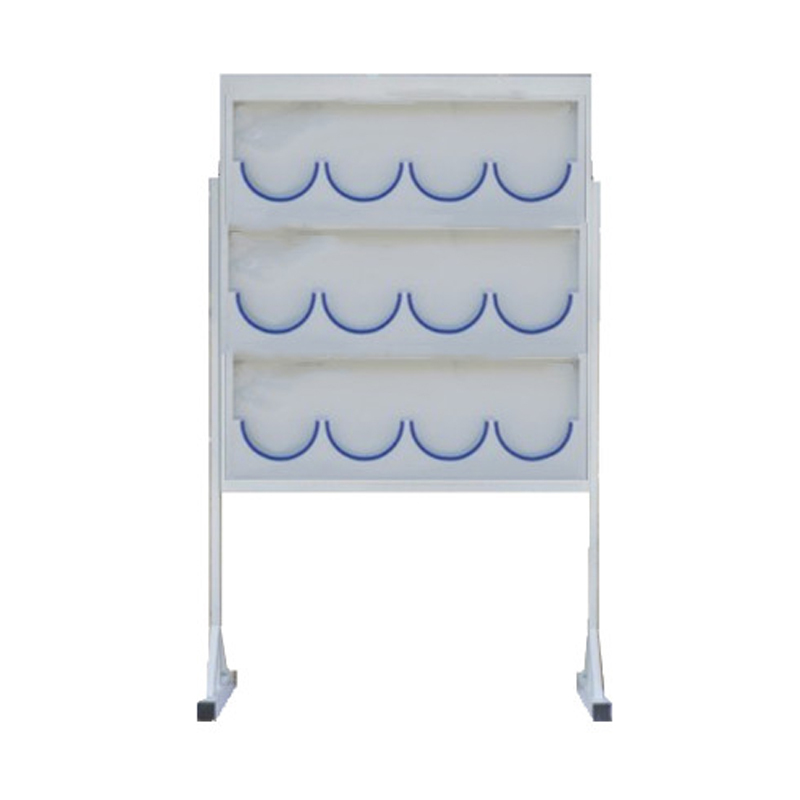 锦安行 JCH-AMJ-012Z 落地式镀锌钢板安全帽架 3层12格 含支架 105×6×180cm 板厚1.35mm （单位：个）  白色