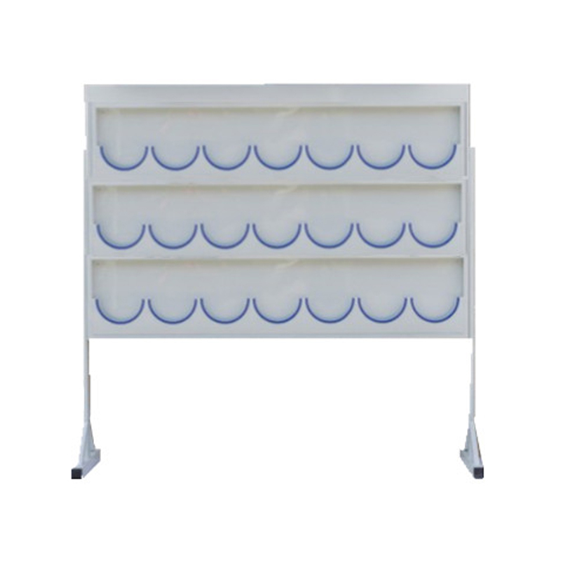 锦安行 JCH-AMJ-021Z 落地式镀锌钢板安全帽架 3层21格 含支架 179×6×180cm 板厚1.35mm （单位：个）  白色