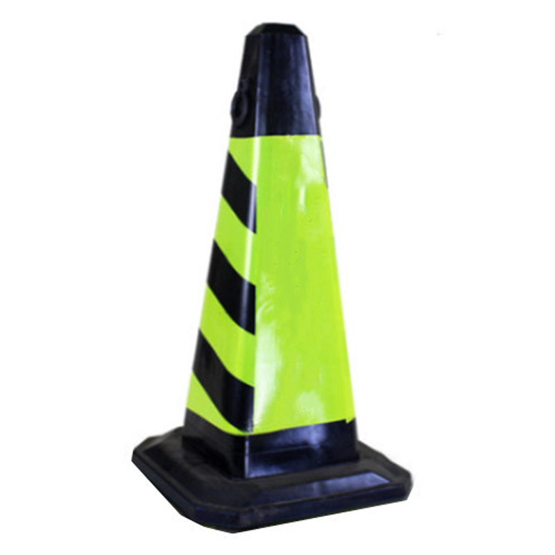 锦安行 JCH-JTZ18 橡胶方锥 无字款 左右带提环 优质款 700×420×420cm （单位：个）  黄黑相间色