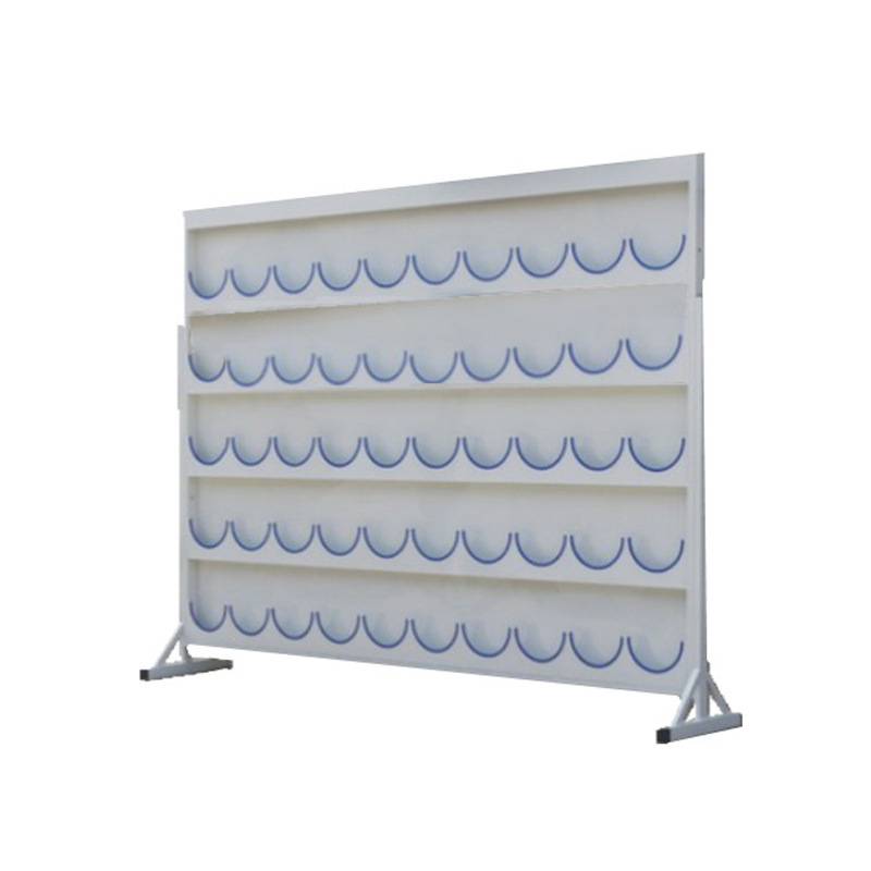 锦安行 JCH-AMJ-050Z 落地式镀锌钢板安全帽架 5层50格 含支架 250×6×200（±10cm） （单位：个）  白色