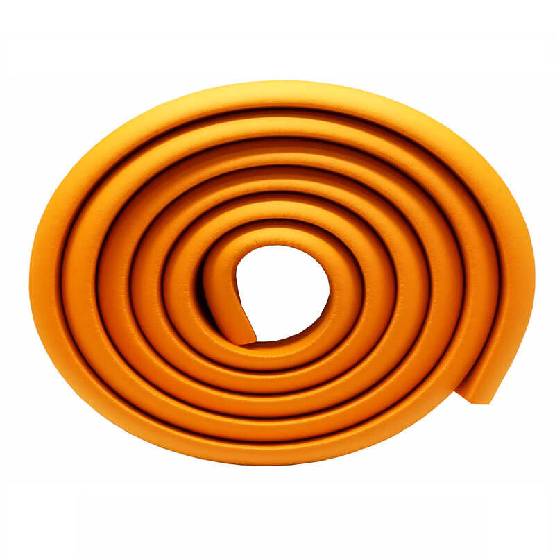 锦安行 JCH-FZT-D01 D型防撞条 35MM宽*12MM厚*2M长 配2米长双面胶 （单位：卷）  黄色