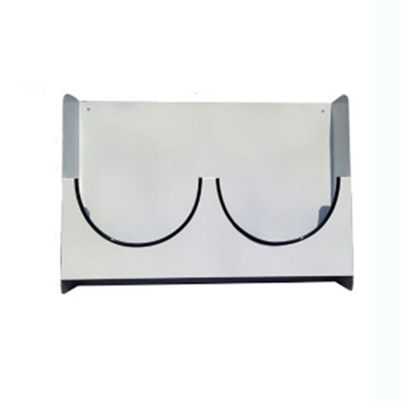 锦安行 JCH-AMJ-02 壁挂式镀锌钢板安全帽架 1层2格 500×60×345mm 板厚1.35mm 颜色 （单位：个）  白色