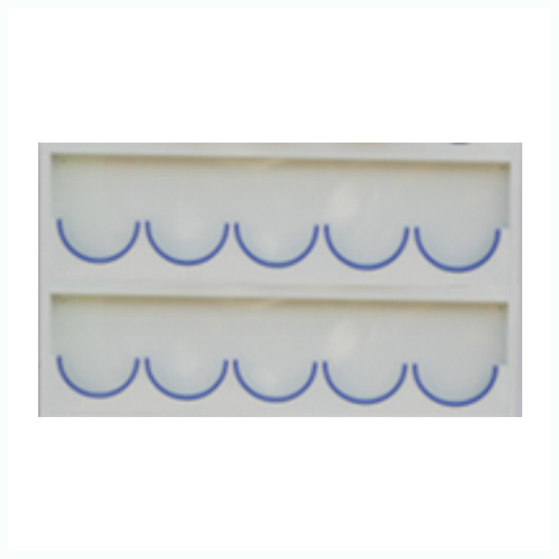 锦安行 JCH-AMJ-010 壁挂式镀锌钢板安全帽架 2层10格 1300×60×800mm 板厚1.35mm （单位：个）  白色