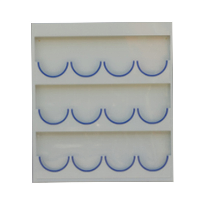 锦安行 JCH-AMJ-012 壁挂式镀锌钢板安全帽架 3层12格 1050×60×1140mm 板厚1.35mm （单位：个）  白色