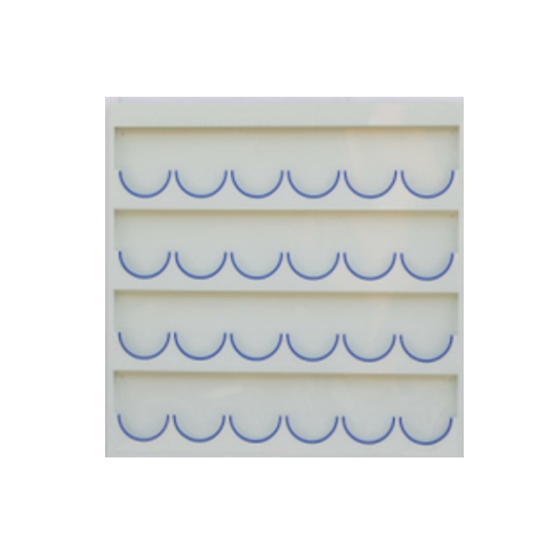 锦安行 JCH-AMJ-024 壁挂式镀锌钢板安全帽架 4层24格 1550×60×1540mm 板厚1.35mm （单位：个）  白色