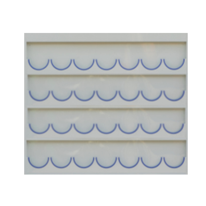 锦安行 JCH-AMJ-028 壁挂式镀锌钢板安全帽架 4层28格 1790×60×1540mm 板厚1.35mm （单位：个）  白色