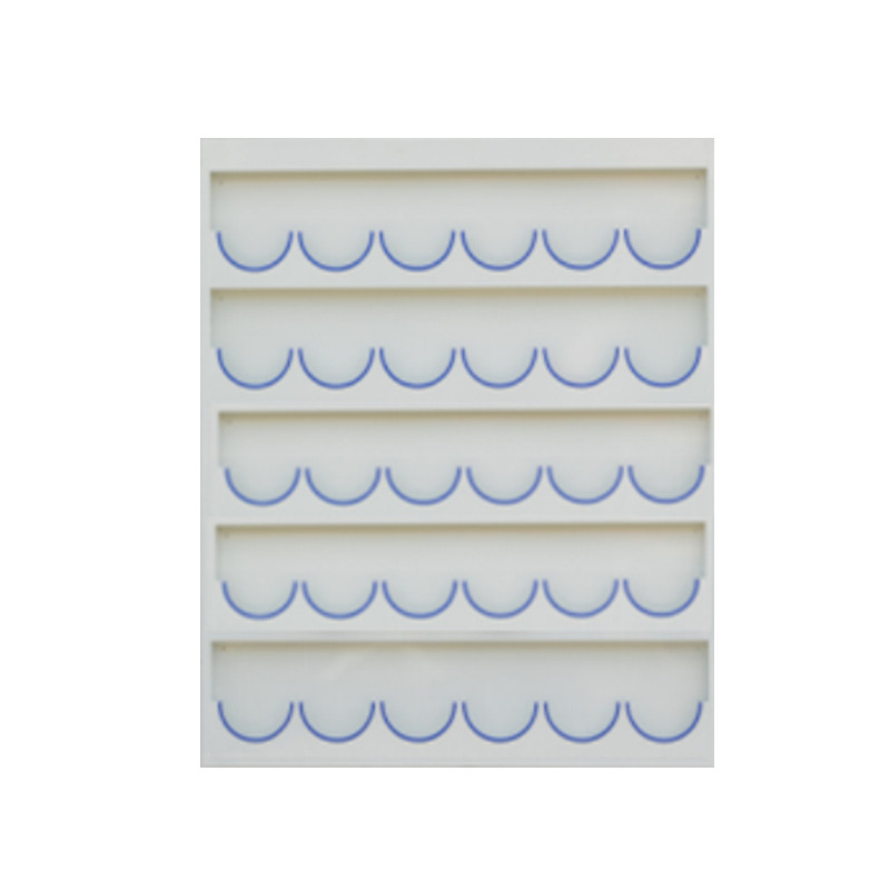 锦安行 JCH-AMJ-030 壁挂式镀锌钢板安全帽架 5层30格 1550×60×1830mm 板厚1.35mm （单位：个）  