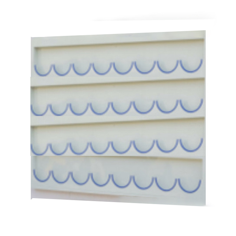 锦安行 JCH-AMJ-032 壁挂式镀锌钢板安全帽架 4层32格 2020×60×1500mm 板厚1.35mm （单位：个）  白色