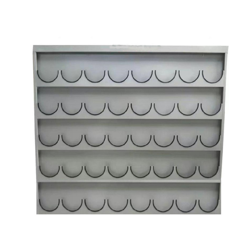 锦安行 JCH-AMJ-040 壁挂式镀锌钢板安全帽架 5层40格 2020×60×1830mm 板厚1.35mm （单位：个）  