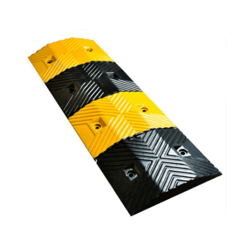 锦安行 JCH-JSD06 橡胶减速带 厚梯形 1000×350×50mm （单位：个）  黄黑相间色