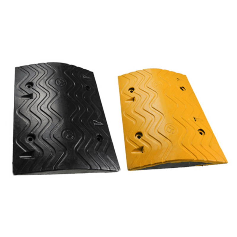 锦安行 JCH-JSD11 橡胶减速带 厚波浪 500×380×50mm （单位：个）  黄黑相间色