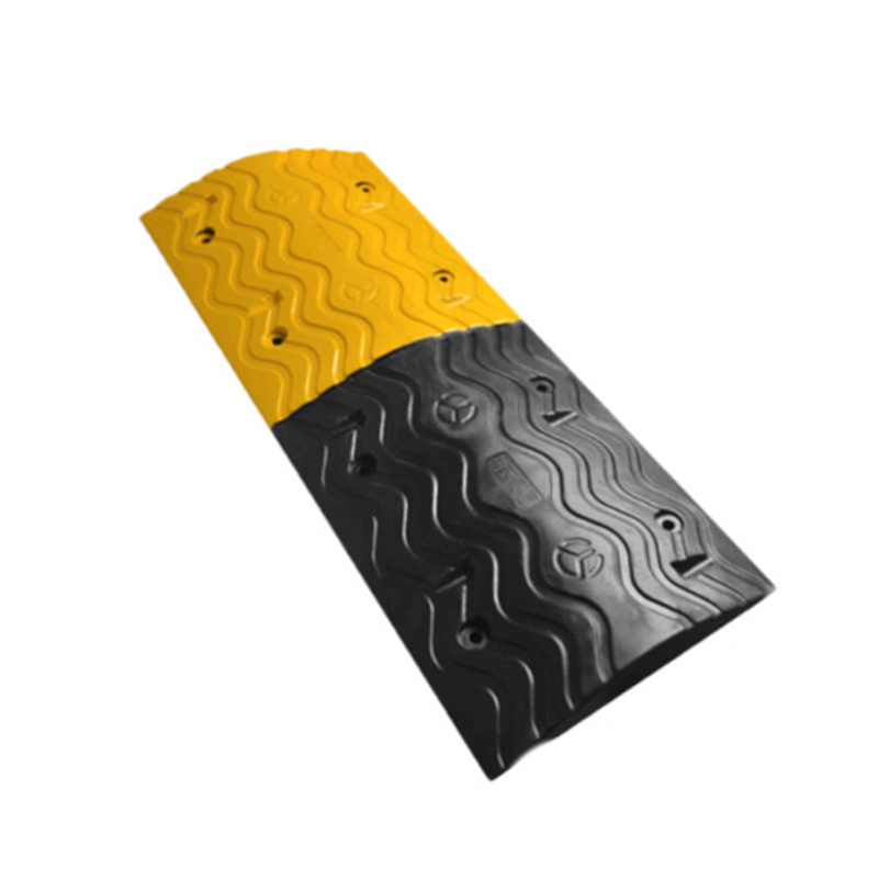锦安行 JCH-JSD12 橡胶减速带 厚波浪 1000×380×50mm （单位：个）  黄黑相间色