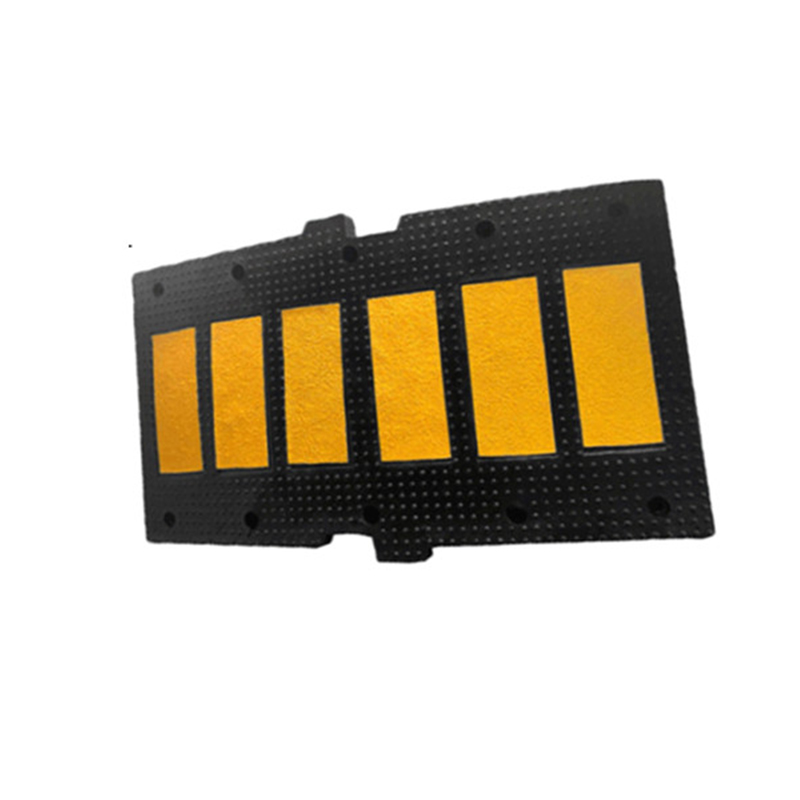 锦安行 JCH-JSD20 橡胶减速带 欧式六膜 500×900×50mm （单位：个）  黄黑相间色