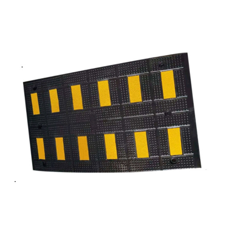 锦安行 JCH-JSD21 橡胶减速带 欧式十二膜 500×900×50mm （单位：个）  黄黑相间色