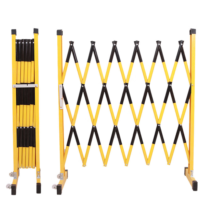 锦安行 JCH-HL-20 玻璃钢伸缩护栏 1.2*2.5m （单位：个）  黄黑