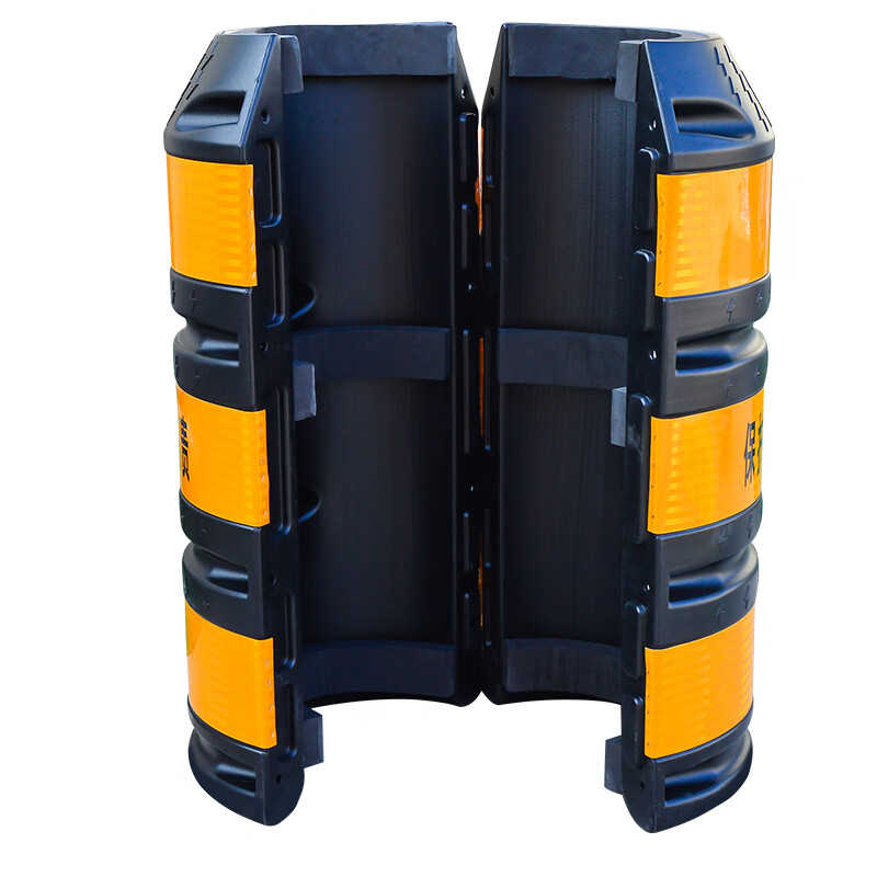 景呈电力 JC12065 防撞桶 650mm长*650mm宽*1200mm高 聚乙烯 （单位：个）  黄黑