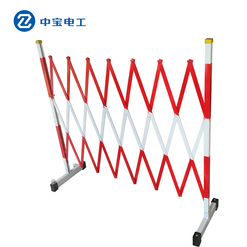中宝电工 玻璃钢 伸缩围栏 1.2*2.5m （单位：套）  红白色