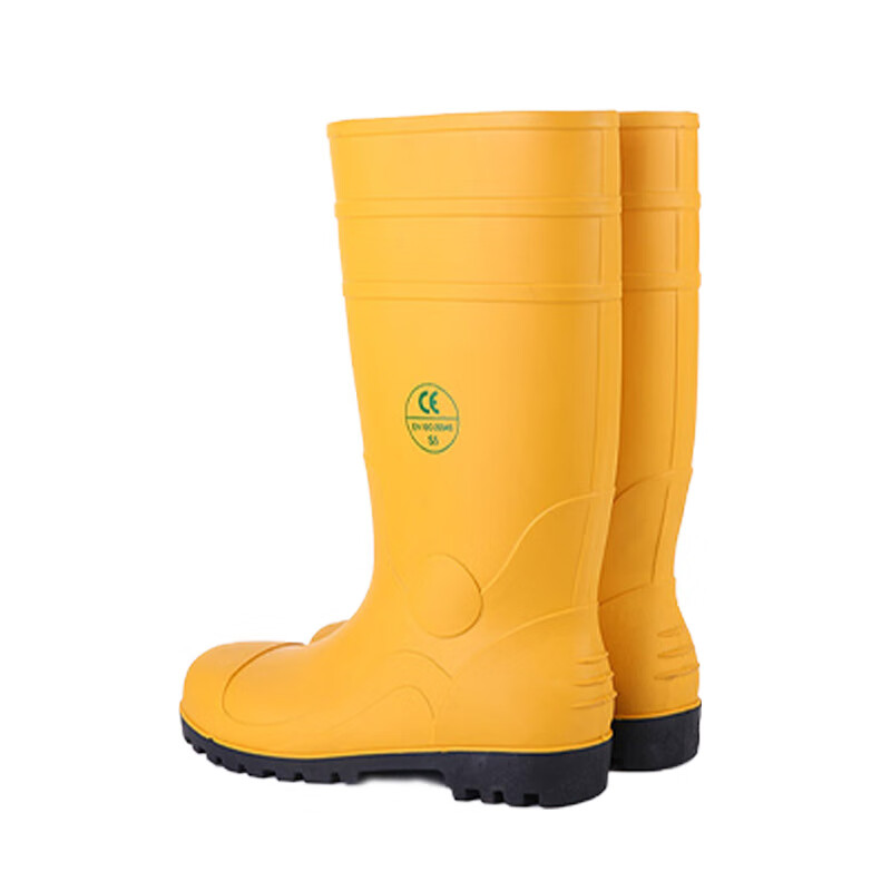 添盾 TD-SH7801 防砸防刺穿工矿雨靴 40码 （单位：双）  黄色黑底