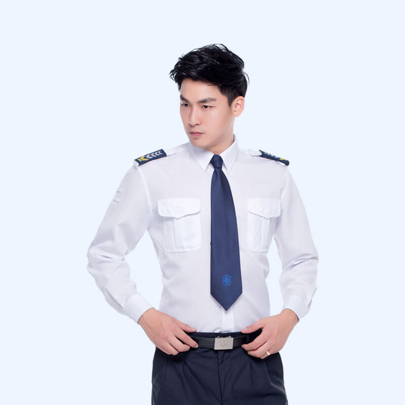 谋福 624 新式物业保安服 长袖衬衣+裤子+配件 180码 （单位：套）  白色