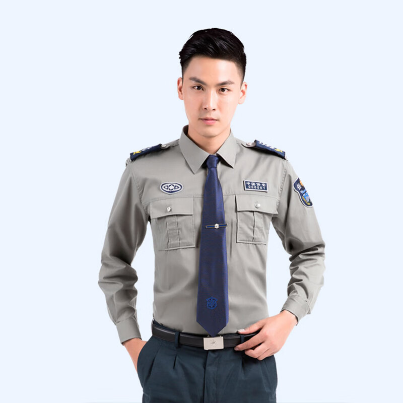 谋福 620 新式物业保安服 长袖衬衣+配件 180码 （单位：套）  灰色