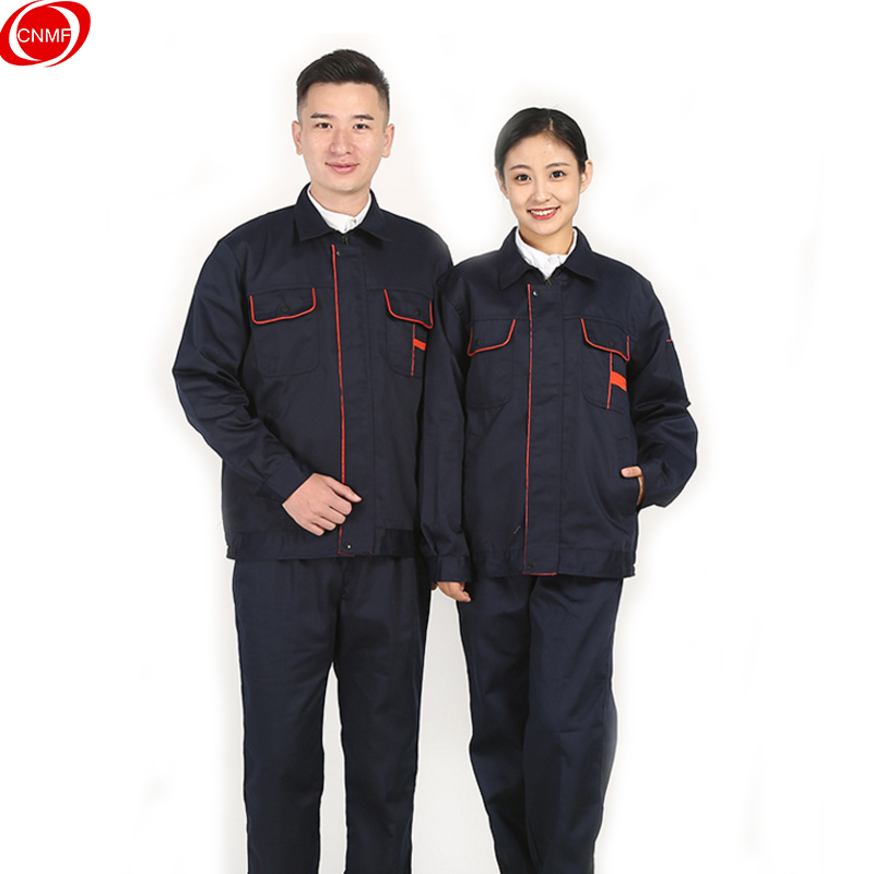 谋福 189 劳动帆布电焊工装套装 4XL （单位：套）  藏青色