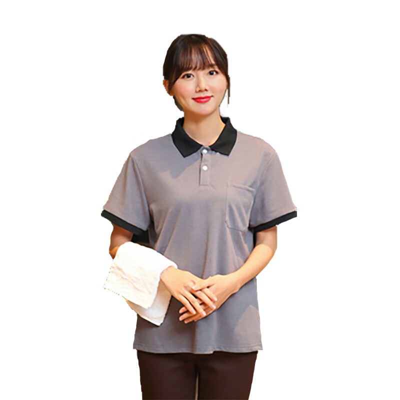 谋福 811 全棉保洁工作服 单上衣 2XL （单位：件）  灰色