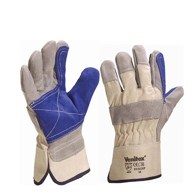代尔塔 DS202(204202) 双层牛皮手套 10码 （单位：副）  